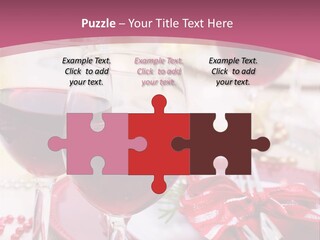 A Table Topped With Glasses Of Wine And A Plate Of Food PowerPoint Template
