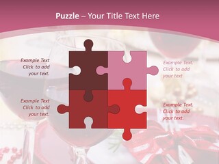 A Table Topped With Glasses Of Wine And A Plate Of Food PowerPoint Template