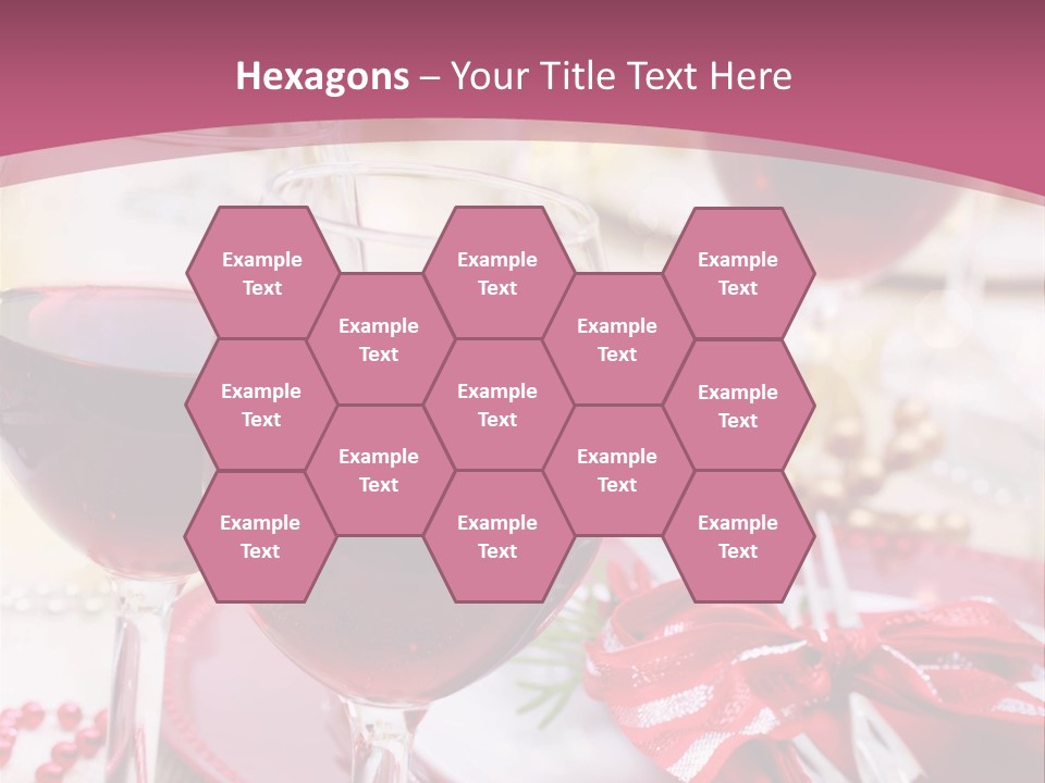 A Table Topped With Glasses Of Wine And A Plate Of Food PowerPoint Template