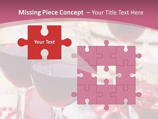 A Table Topped With Glasses Of Wine And A Plate Of Food PowerPoint Template