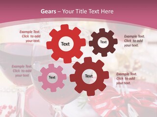 A Table Topped With Glasses Of Wine And A Plate Of Food PowerPoint Template