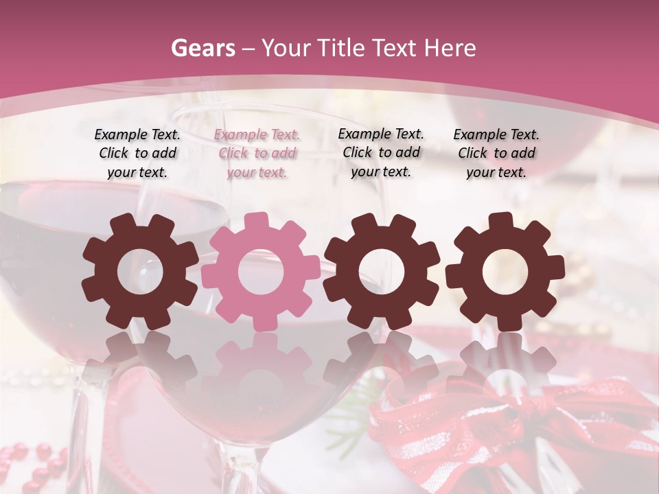 A Table Topped With Glasses Of Wine And A Plate Of Food PowerPoint Template