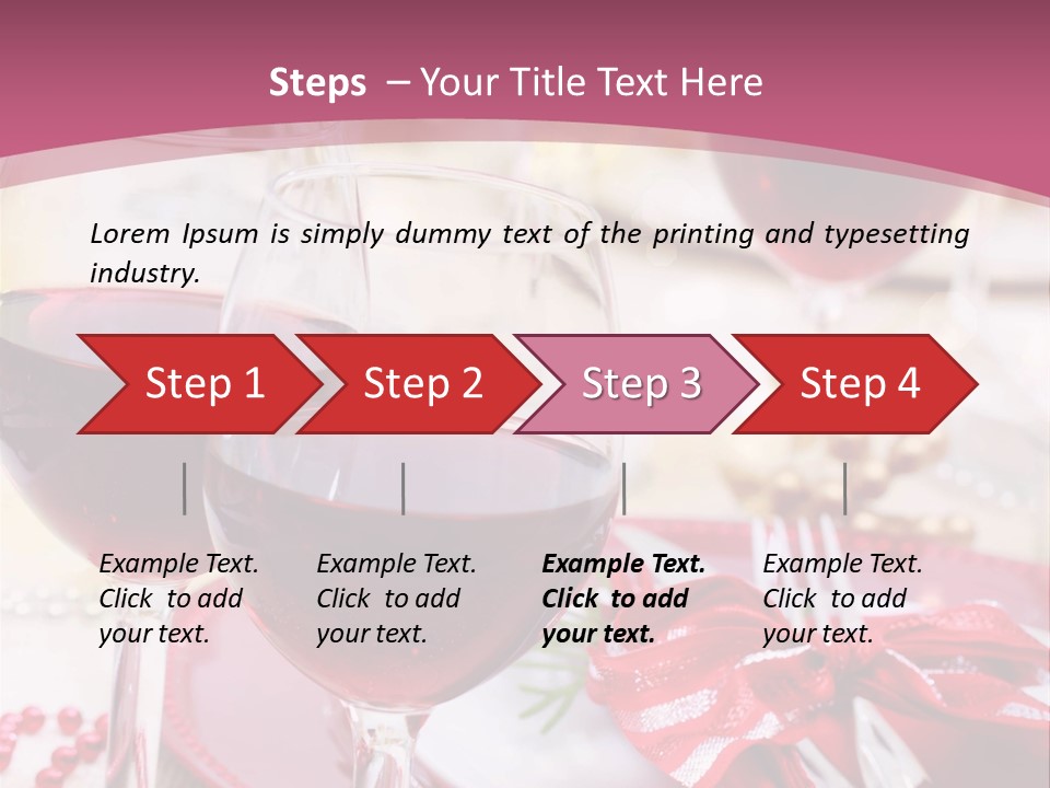 A Table Topped With Glasses Of Wine And A Plate Of Food PowerPoint Template