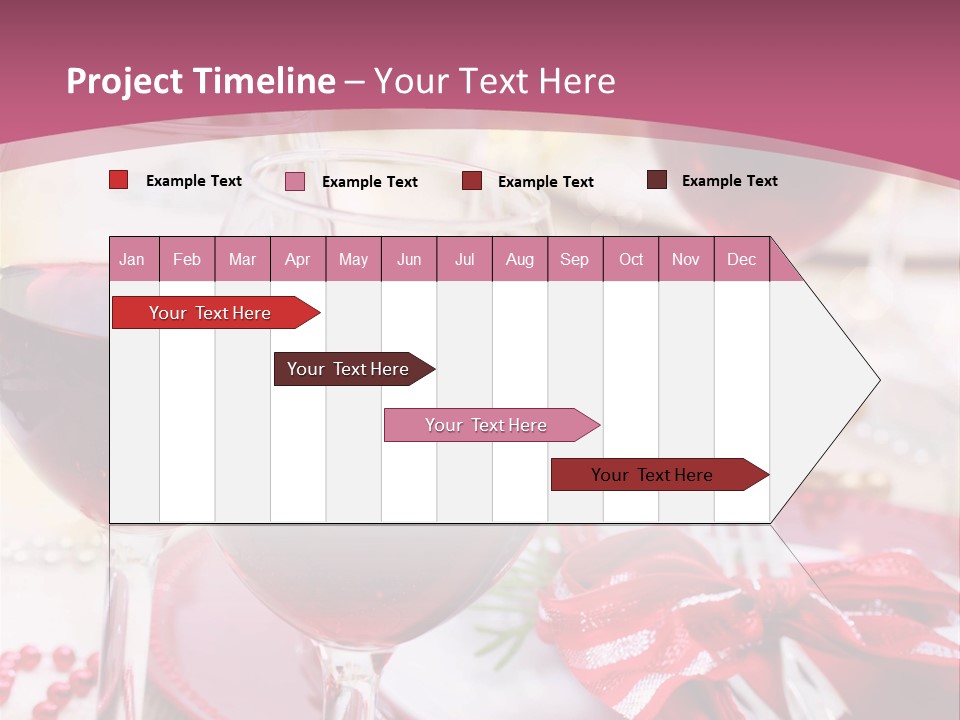 A Table Topped With Glasses Of Wine And A Plate Of Food PowerPoint Template