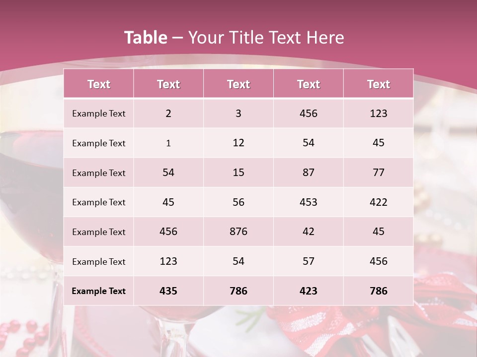 A Table Topped With Glasses Of Wine And A Plate Of Food PowerPoint Template
