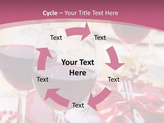 A Table Topped With Glasses Of Wine And A Plate Of Food PowerPoint Template