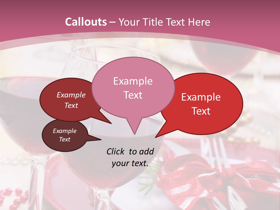 A Table Topped With Glasses Of Wine And A Plate Of Food PowerPoint Template