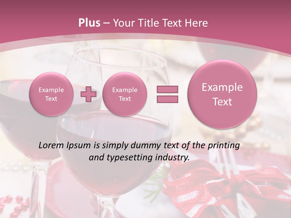 A Table Topped With Glasses Of Wine And A Plate Of Food PowerPoint Template