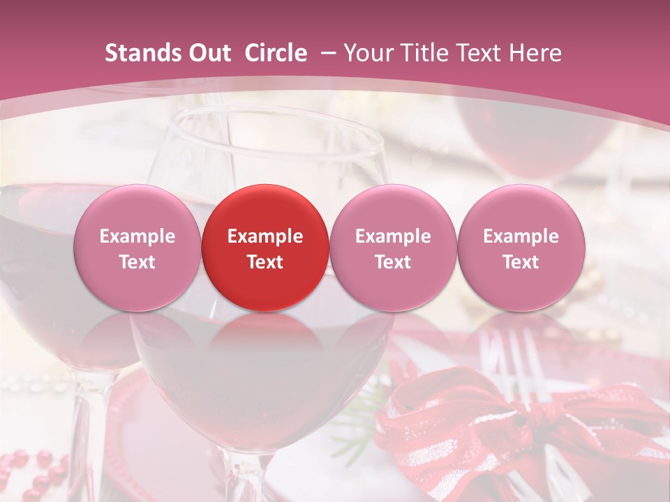 A Table Topped With Glasses Of Wine And A Plate Of Food PowerPoint Template