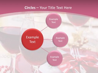 A Table Topped With Glasses Of Wine And A Plate Of Food PowerPoint Template
