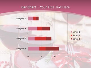 A Table Topped With Glasses Of Wine And A Plate Of Food PowerPoint Template