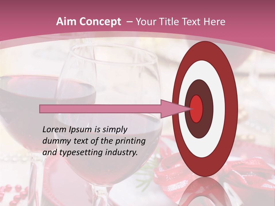 A Table Topped With Glasses Of Wine And A Plate Of Food PowerPoint Template