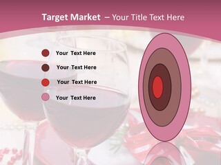 A Table Topped With Glasses Of Wine And A Plate Of Food PowerPoint Template