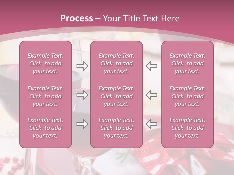A Table Topped With Glasses Of Wine And A Plate Of Food PowerPoint Template