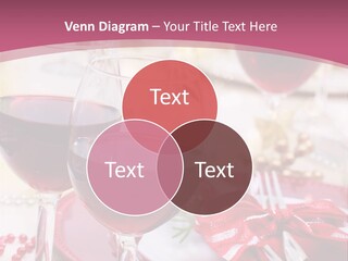 A Table Topped With Glasses Of Wine And A Plate Of Food PowerPoint Template