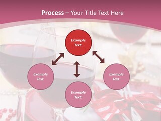A Table Topped With Glasses Of Wine And A Plate Of Food PowerPoint Template