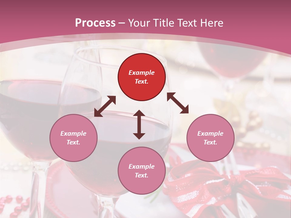 A Table Topped With Glasses Of Wine And A Plate Of Food PowerPoint Template