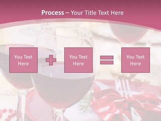 A Table Topped With Glasses Of Wine And A Plate Of Food PowerPoint Template
