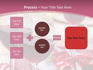 A Table Topped With Glasses Of Wine And A Plate Of Food PowerPoint Template