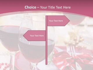 A Table Topped With Glasses Of Wine And A Plate Of Food PowerPoint Template
