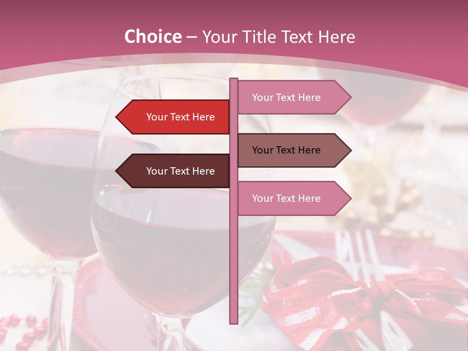 A Table Topped With Glasses Of Wine And A Plate Of Food PowerPoint Template