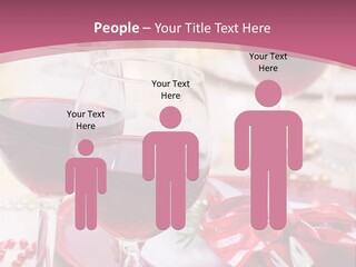 A Table Topped With Glasses Of Wine And A Plate Of Food PowerPoint Template