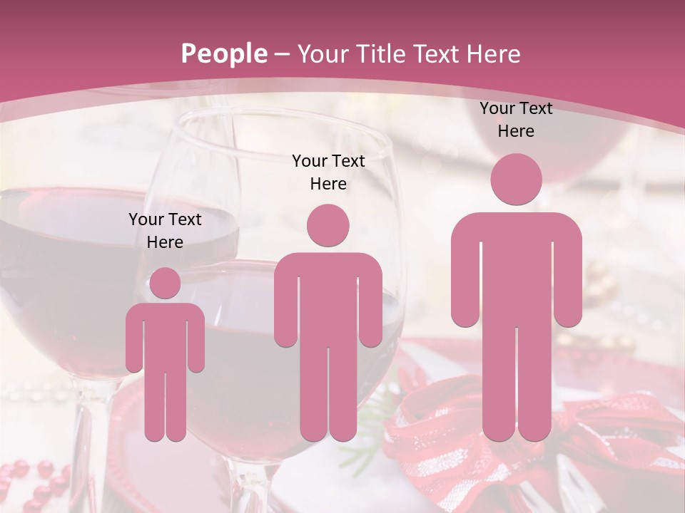 A Table Topped With Glasses Of Wine And A Plate Of Food PowerPoint Template
