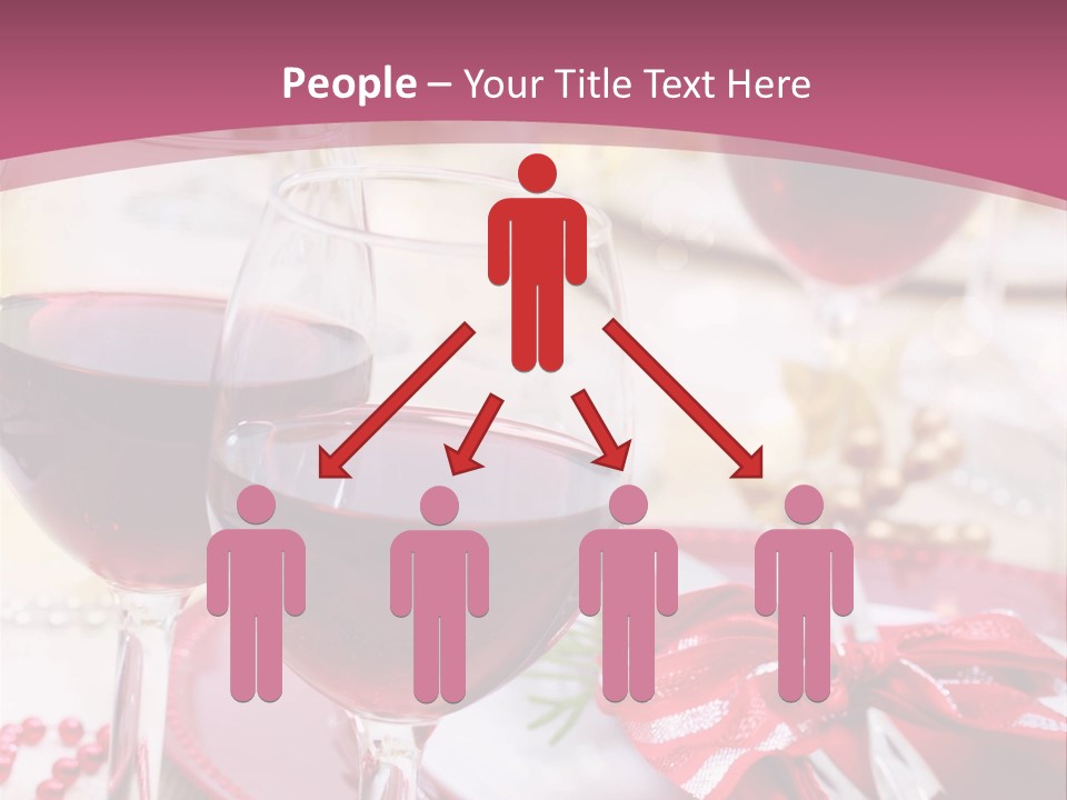 A Table Topped With Glasses Of Wine And A Plate Of Food PowerPoint Template
