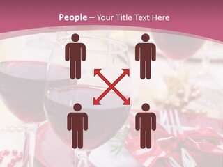 A Table Topped With Glasses Of Wine And A Plate Of Food PowerPoint Template