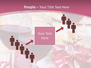 A Table Topped With Glasses Of Wine And A Plate Of Food PowerPoint Template