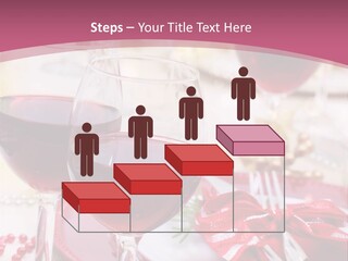 A Table Topped With Glasses Of Wine And A Plate Of Food PowerPoint Template