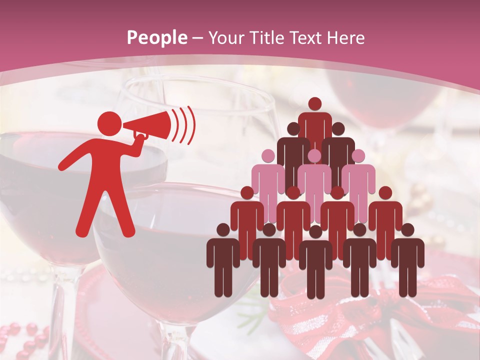 A Table Topped With Glasses Of Wine And A Plate Of Food PowerPoint Template