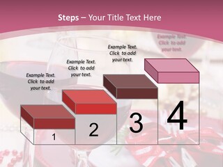 A Table Topped With Glasses Of Wine And A Plate Of Food PowerPoint Template