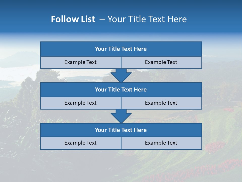A Scenic View Of A Lush Green Hillside PowerPoint Template
