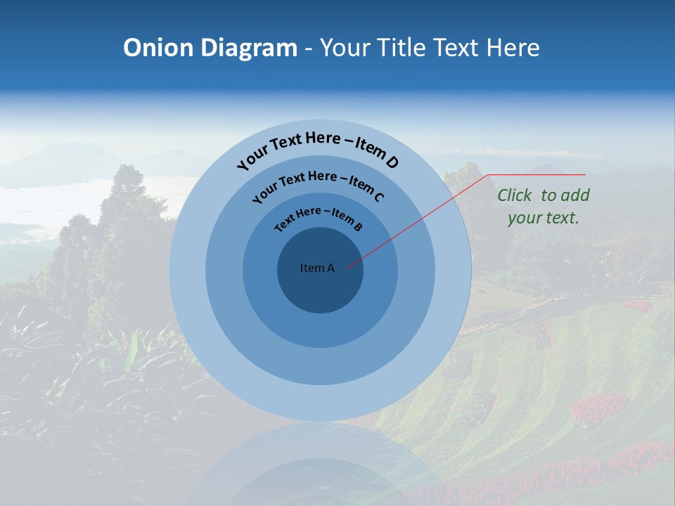 A Scenic View Of A Lush Green Hillside PowerPoint Template