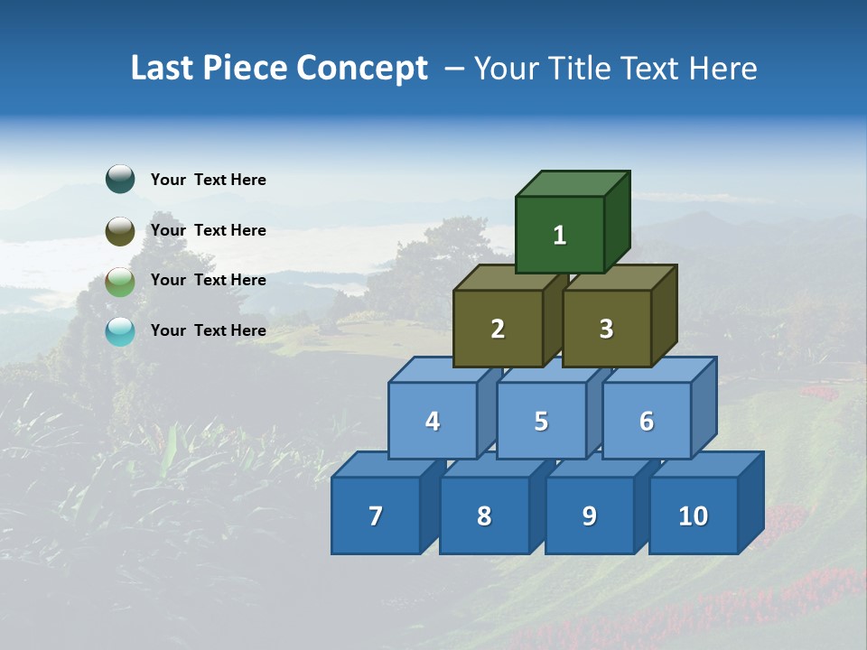 A Scenic View Of A Lush Green Hillside PowerPoint Template