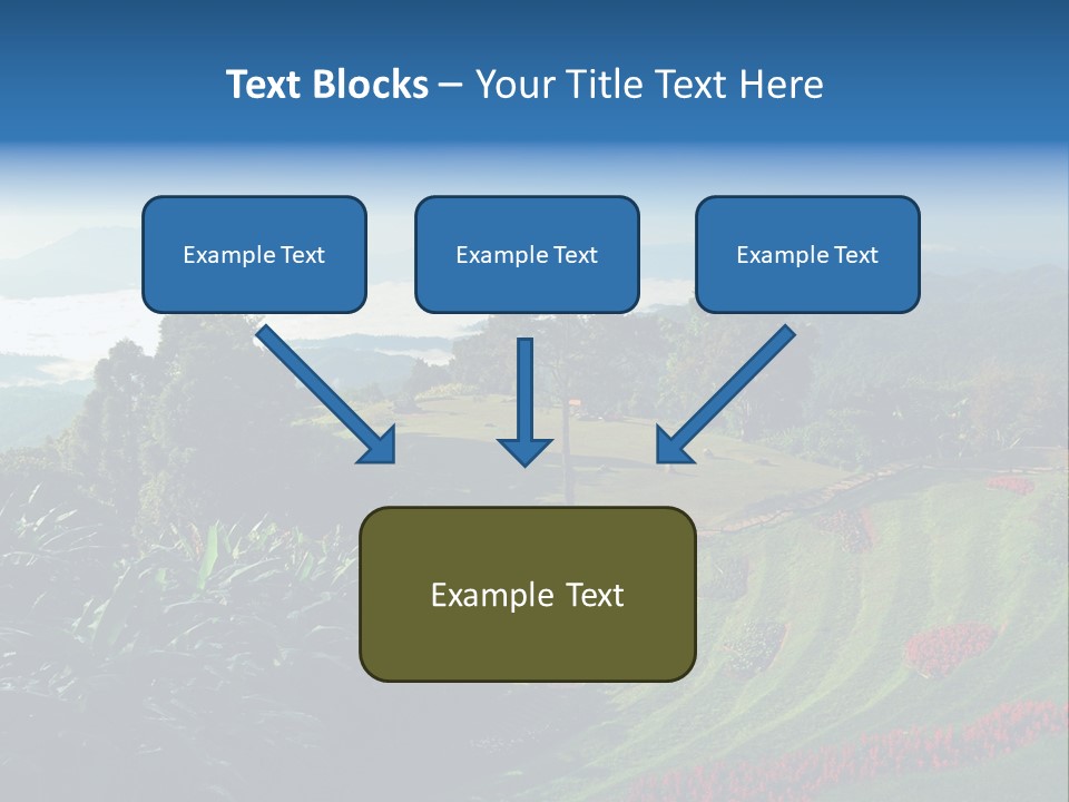 A Scenic View Of A Lush Green Hillside PowerPoint Template