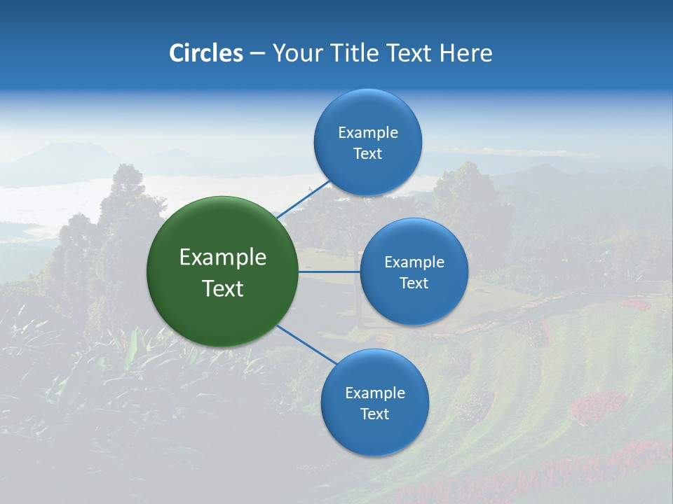 A Scenic View Of A Lush Green Hillside PowerPoint Template