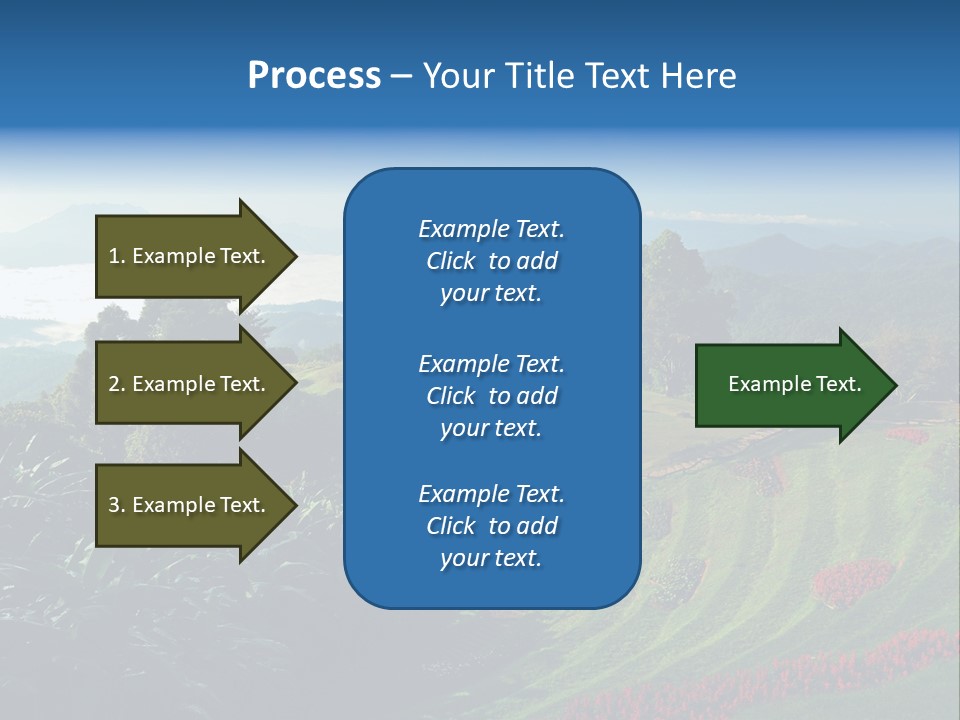 A Scenic View Of A Lush Green Hillside PowerPoint Template