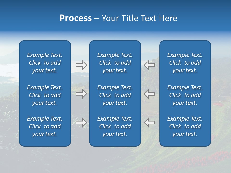 A Scenic View Of A Lush Green Hillside PowerPoint Template