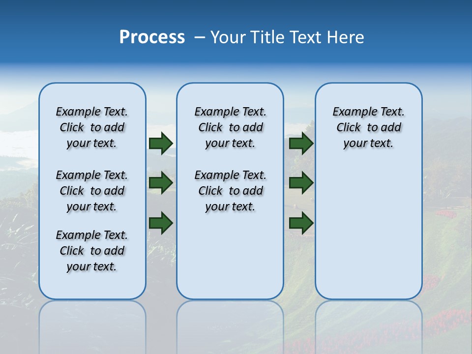 A Scenic View Of A Lush Green Hillside PowerPoint Template