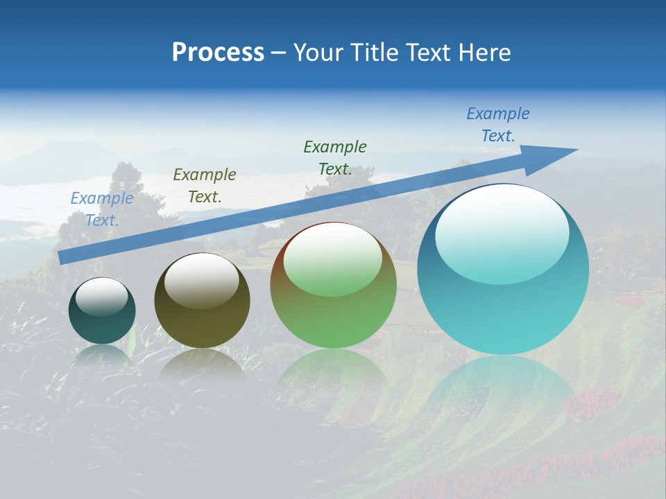 A Scenic View Of A Lush Green Hillside PowerPoint Template