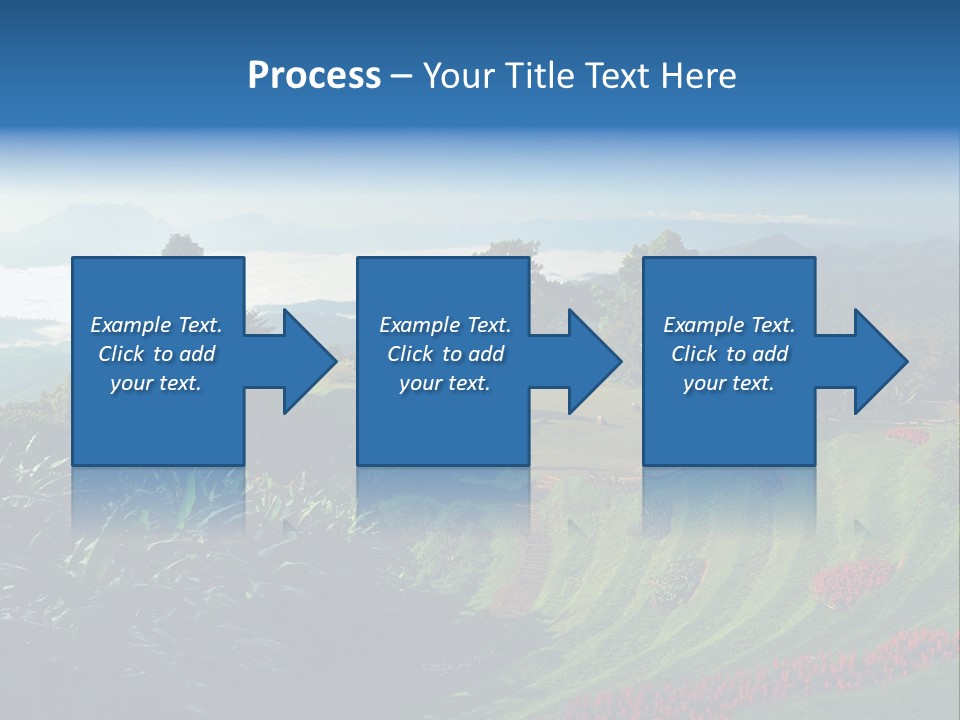 A Scenic View Of A Lush Green Hillside PowerPoint Template