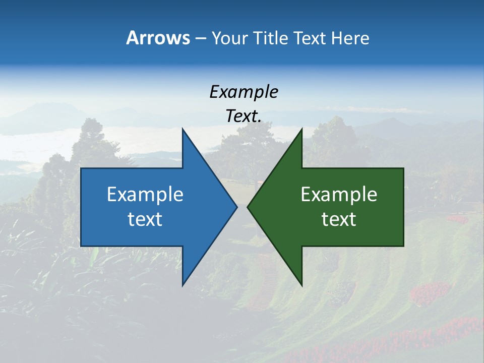 A Scenic View Of A Lush Green Hillside PowerPoint Template