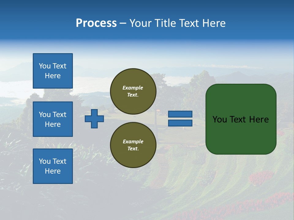 A Scenic View Of A Lush Green Hillside PowerPoint Template