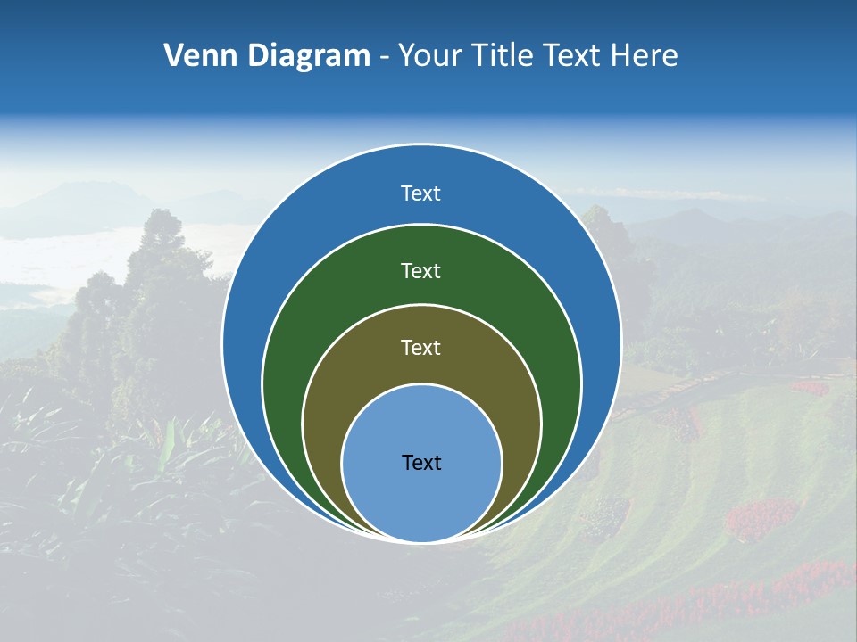 A Scenic View Of A Lush Green Hillside PowerPoint Template