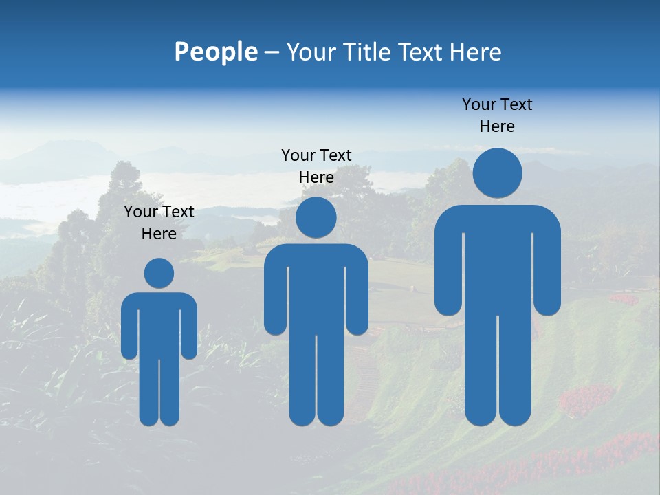 A Scenic View Of A Lush Green Hillside PowerPoint Template