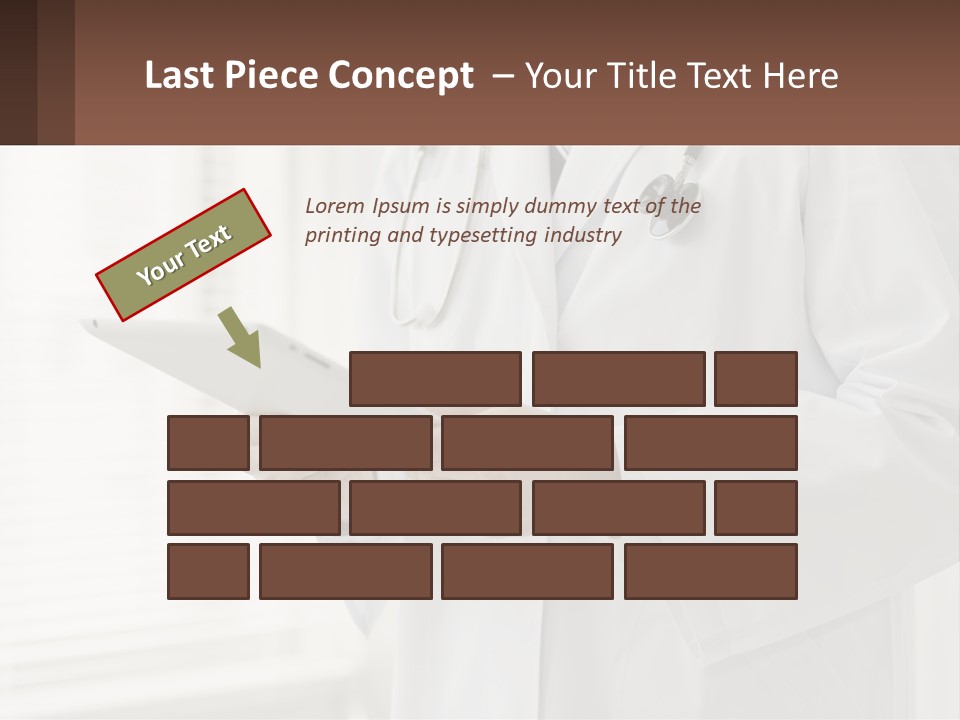 A Doctor Using A Tablet Computer Powerpoint Presentation PowerPoint Template