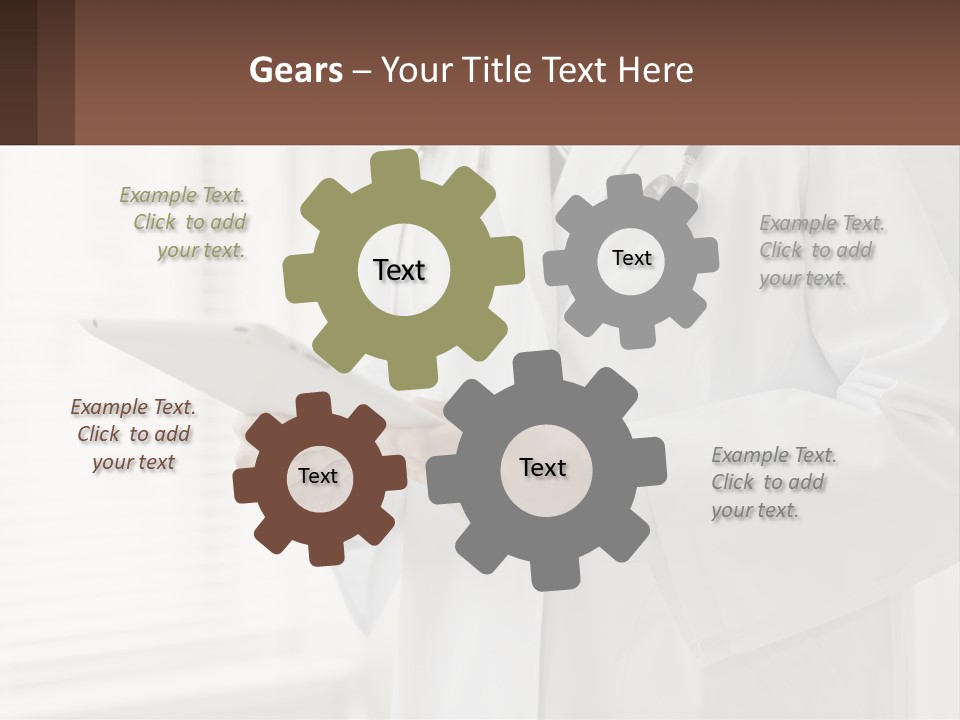 A Doctor Using A Tablet Computer Powerpoint Presentation PowerPoint Template