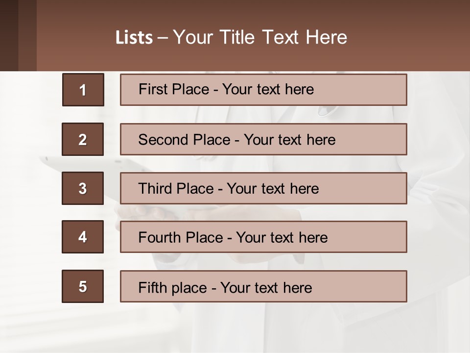 A Doctor Using A Tablet Computer Powerpoint Presentation PowerPoint Template